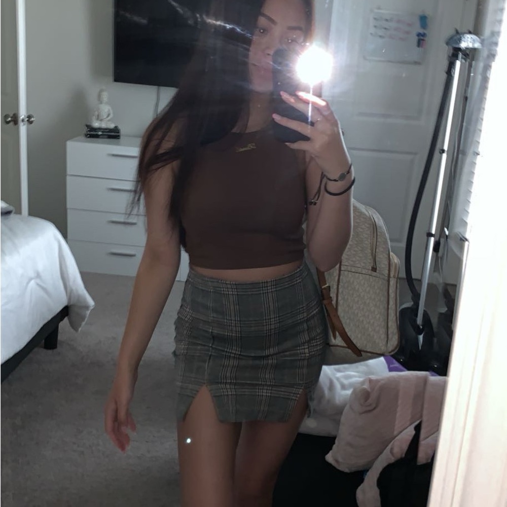 H&M Plaid Mini Skirt